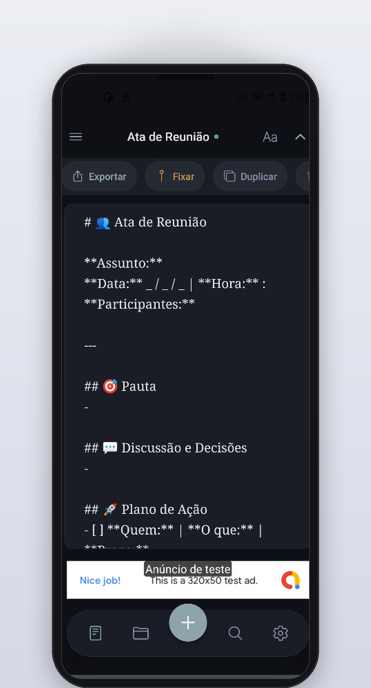 Navegação Flutuante